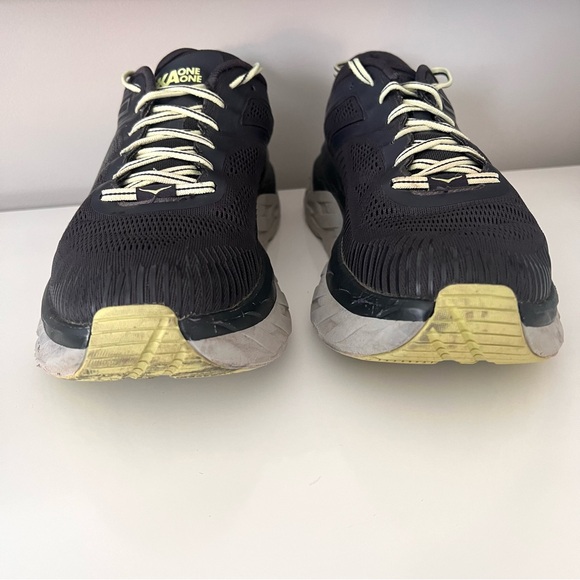 Hoka One One Sneakers Mens 12 Bondi 7 1110530 BGBT Black Running Gym Shoes - Picture 7 of 9